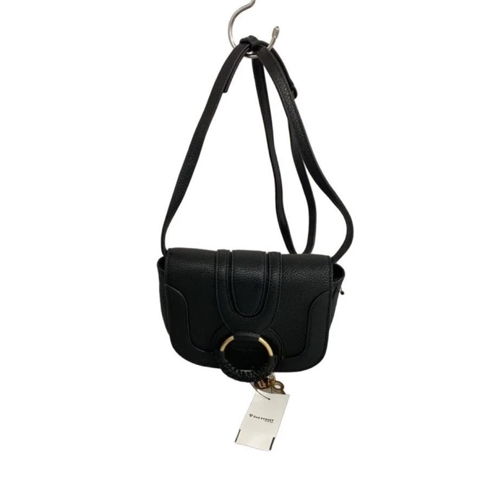 See By Chloe Black Crossbody Bag with Gold Accent